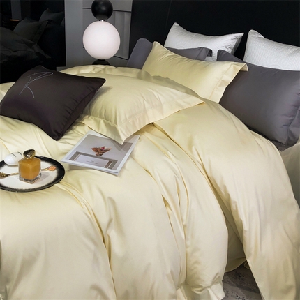 涞澳 2023新款140支全棉纯色-南希 南希-杏仁黄