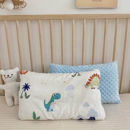 91家纺网 家纺一手货源 找家纺 （总）BOSS 2025新款婴幼儿可拆卸-全棉26度有氧双层纱豆豆枕幼儿园枕