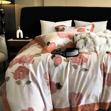 涞澳 2023新款全棉磨绒印花四件套 婉柔