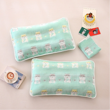 91家纺网 家纺一手货源 找家纺 （总）朴尔家纺-毛巾被 2023年全棉卡通六层纱布儿童枕套