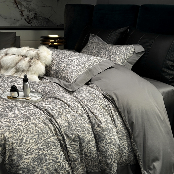 91家纺网 家纺一手货源 找家纺 涞澳  2023新款100支全棉数码印花四件套 瑞亚