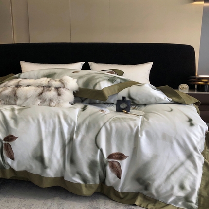 91家纺网 家纺一手货源 找家纺 （总）涞澳  2023新款100支全棉数码印花四件套