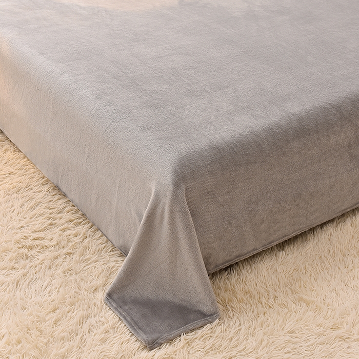 91家纺网 家纺一手货源 找家纺 简爱家纺2025新款保暖MISS款法莱绒刺绣四件套松石蓝灰