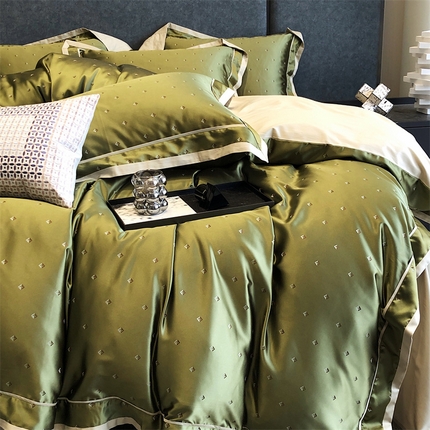 91家纺网 家纺一手货源 找家纺 （总）涞澳 2023新款高精密提花四件套