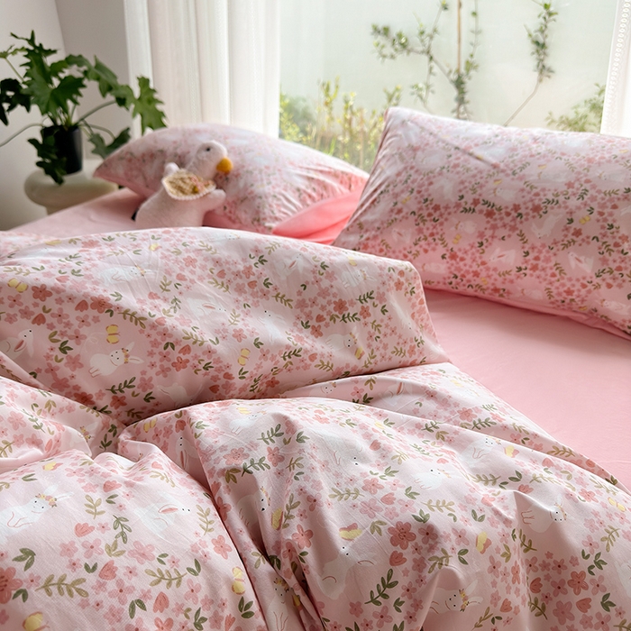 91家纺网 家纺一手货源 找家纺 怡家居 2023新款秋冬亲肤舒适棉加绒四件套 恋语