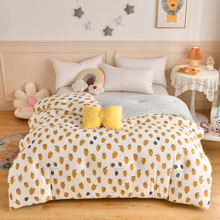 91家纺网 家纺一手货源 找家纺 （总）牛魔王家居 2023新款A类针织棉豆豆被子抗菌纤维被芯冬被