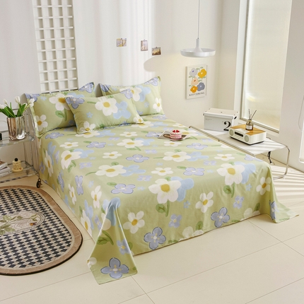 91家纺网 家纺一手货源 找家纺 名优家纺 2024新款13070喷气40支全棉系列 单床单 雅秀