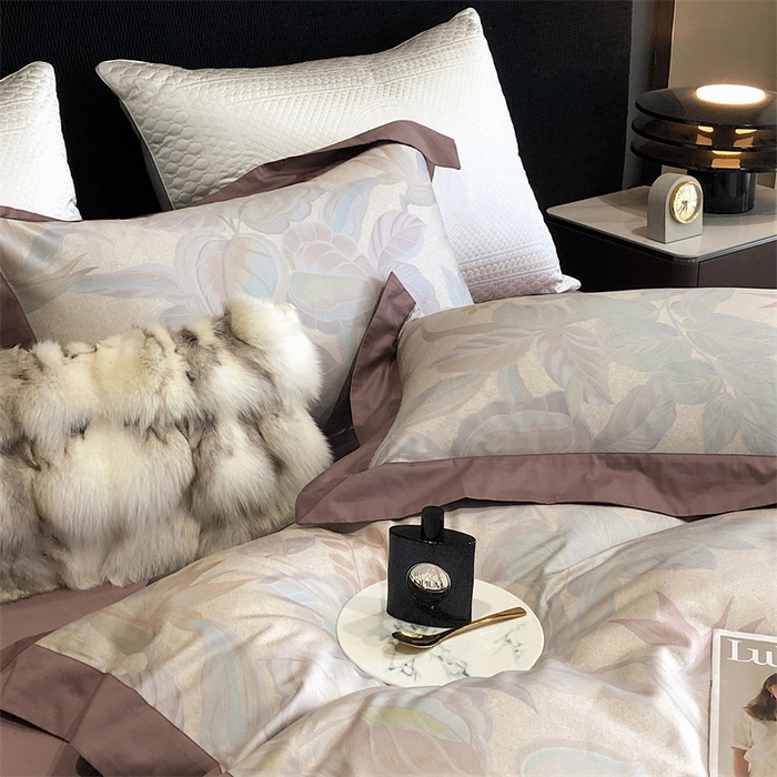 91家纺网 家纺一手货源 找家纺 涞澳  2023新款100支全棉数码印花四件套 香颂