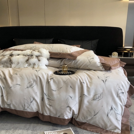 涞澳  2023新款100支全棉数码印花四件套 茶花