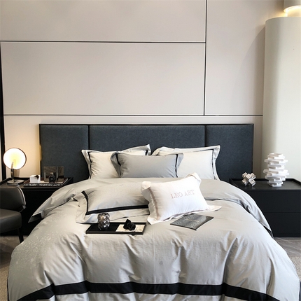 涞澳2023新款120支高精密全棉提花四件套-班纳 班纳-梦幻银