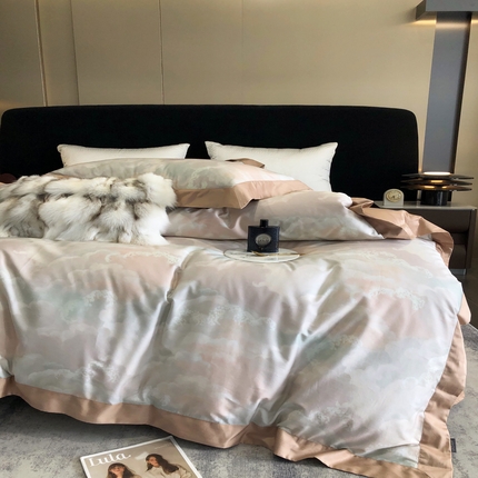 91家纺网 家纺一手货源 找家纺 （总）涞澳  2023新款100支全棉数码印花四件套