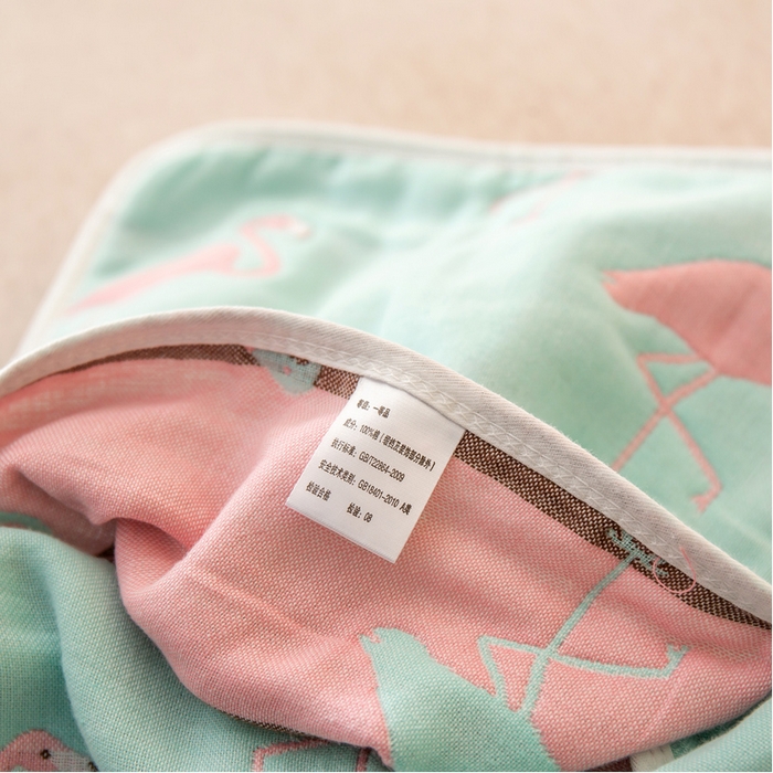 91家纺网 家纺一手货源 找家纺 2023全棉卡通六层纱布儿童枕套-朴尔 火鸟-浅蓝-纱布枕套