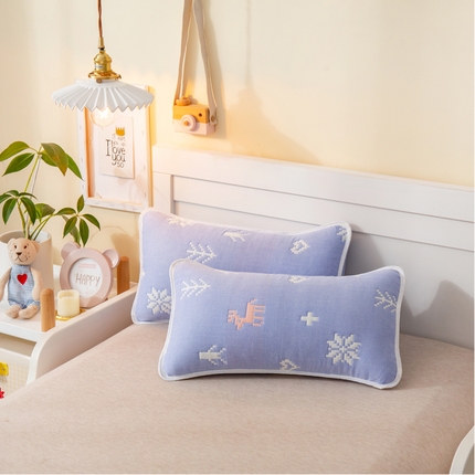 91家纺网 家纺一手货源 找家纺 （总）朴尔家纺-毛巾被 2023全棉卡通六层纱布儿童枕套-朴尔