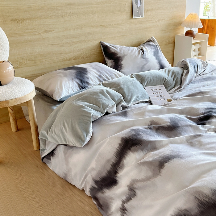 91家纺网 家纺一手货源 找家纺 怡家居 2023新款秋冬亲肤舒适棉加绒四件套 品味