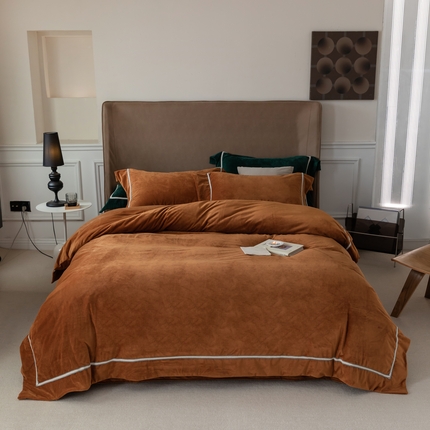 91家纺网 家纺一手货源 找家纺 23加厚轻奢皮草绒四件套牛奶绒珊瑚绒法兰绒婴儿绒兔毛绒床单被套床笠