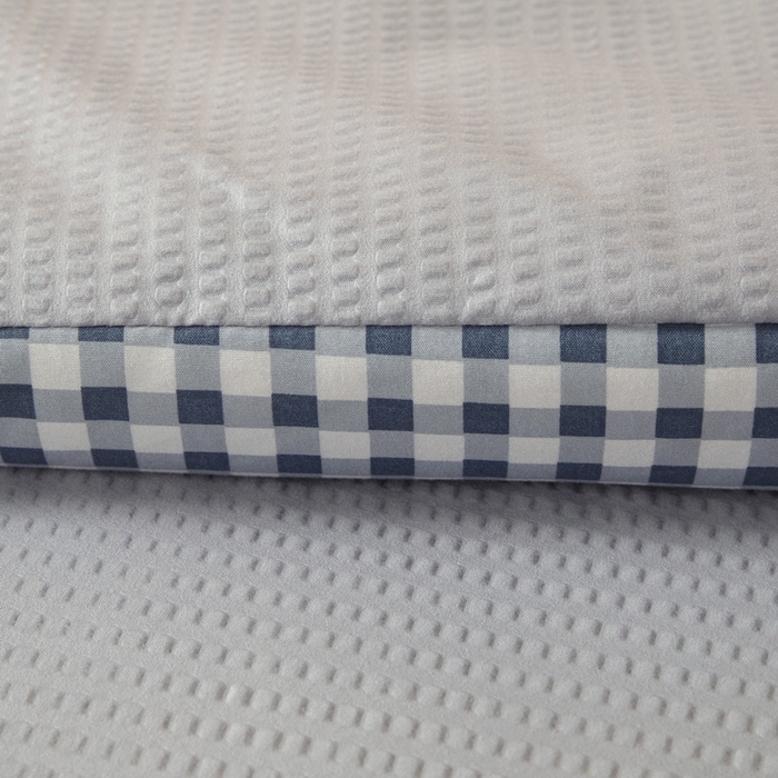 91家纺网 家纺一手货源 找家纺 卡派 2023新款泡泡纱立体无印风被芯冬被四季被 雾霾灰