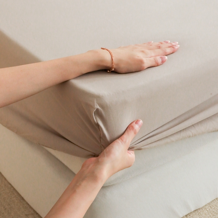 91家纺网 家纺一手货源 找家纺 （总）时光里 2023新款双拼纯色磨毛系列单品床笠