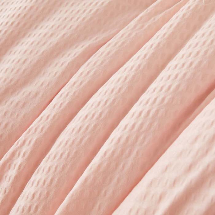 91家纺网 家纺一手货源 找家纺 卡派 2023新款泡泡纱 无染被芯冬被四季被 玉色