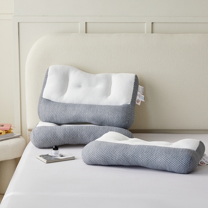 91家纺网 家纺一手货源 找家纺 （总）她喜爱枕芯 2023新款反牵引舒颈枕针织护颈枕头枕芯