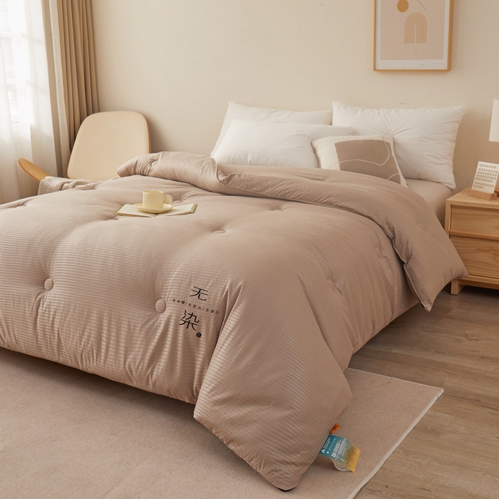 91家纺网 家纺一手货源 找家纺 （总）卡派 2023新款泡泡纱 无染被芯冬被四季被