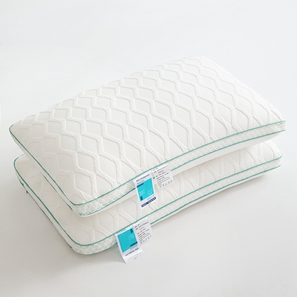 91家纺网 家纺一手货源 找家纺 （总）十仟 2024新款蓝边针织菱形花高枕头枕芯芯