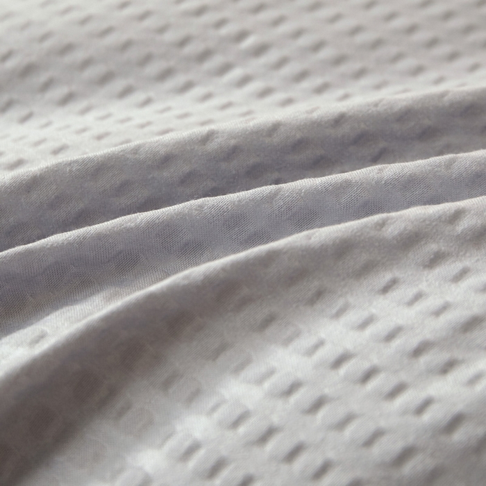 91家纺网 家纺一手货源 找家纺 卡派 2023新款泡泡纱立体无印风被芯冬被四季被 雾霾灰