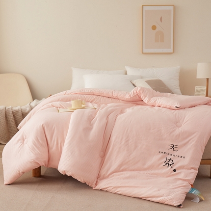 91家纺网 家纺一手货源 找家纺 （总）花言狐语 2025新款泡泡纱无染被芯冬被四季被