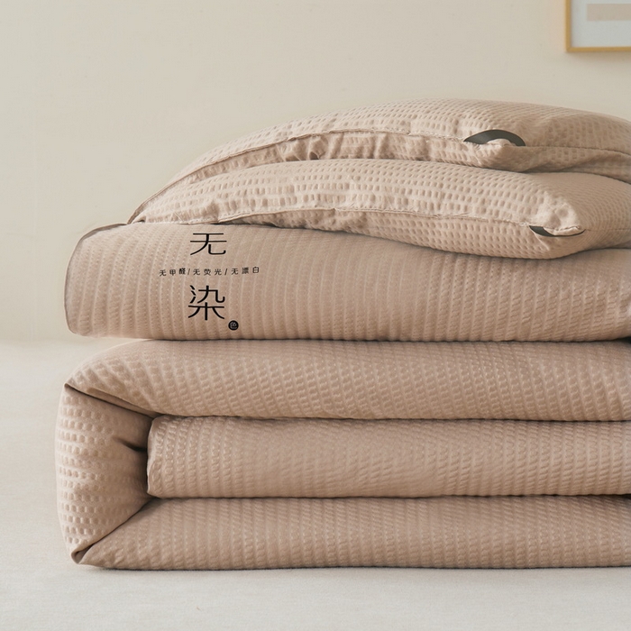 91家纺网 家纺一手货源 找家纺 （总）卡派 2023新款泡泡纱 无染被芯冬被四季被