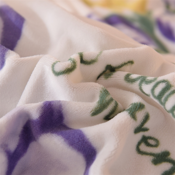 91家纺网 家纺一手货源 找家纺 （总）暖洋 2023新款A类母婴加厚印花牛奶绒臻棉绒四件套场景二