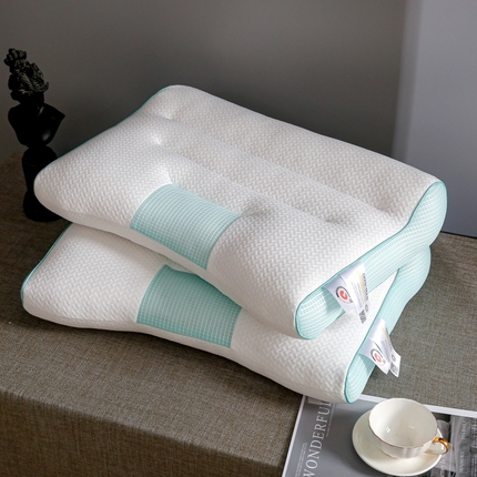 91家纺网 家纺一手货源 找家纺  （总）十仟 2024新品升级款4D立体针织棉枕头枕芯芯反弓牵引枕头枕芯分区护颈椎枕头枕芯头护颈枕头枕芯 48*74cm4D牵引枕头枕芯