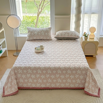 91家纺网 家纺一手货源 找家纺 梦精灵家纺 2023新款加厚舒棉绒提花毛毯 玫瑰绒-海星