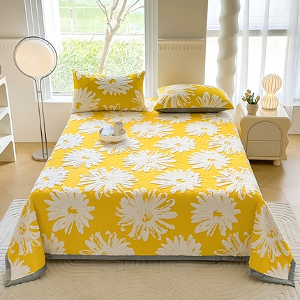 91家纺网 家纺一手货源 找家纺 梦精灵家纺 2025新款加厚舒棉绒提花毛毯 玫瑰绒-雏菊