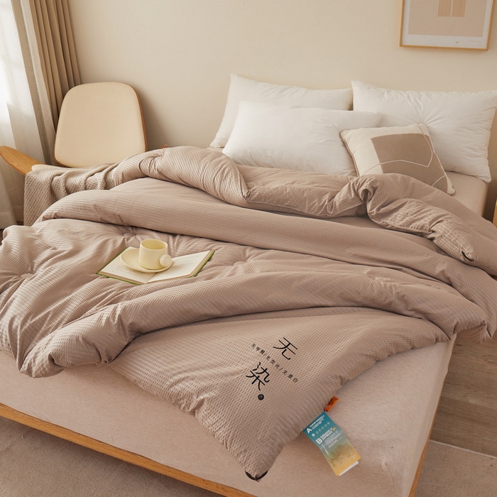 91家纺网 家纺一手货源 找家纺 （总）卡派 2023新款泡泡纱 无染被芯冬被四季被