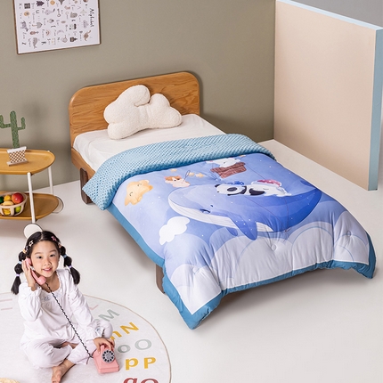 91家纺网 家纺一手货源 找家纺 （总）艾佳宝贝 2023新款针织棉大版豆豆安抚被