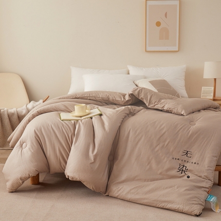 91家纺网 家纺一手货源 找家纺 （总）花言狐语 2025新款泡泡纱无染被芯冬被四季被