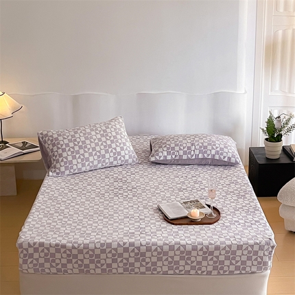 91家纺网 家纺一手货源 找家纺 （总）时光里 2023新款230g雕花绒单品床笠