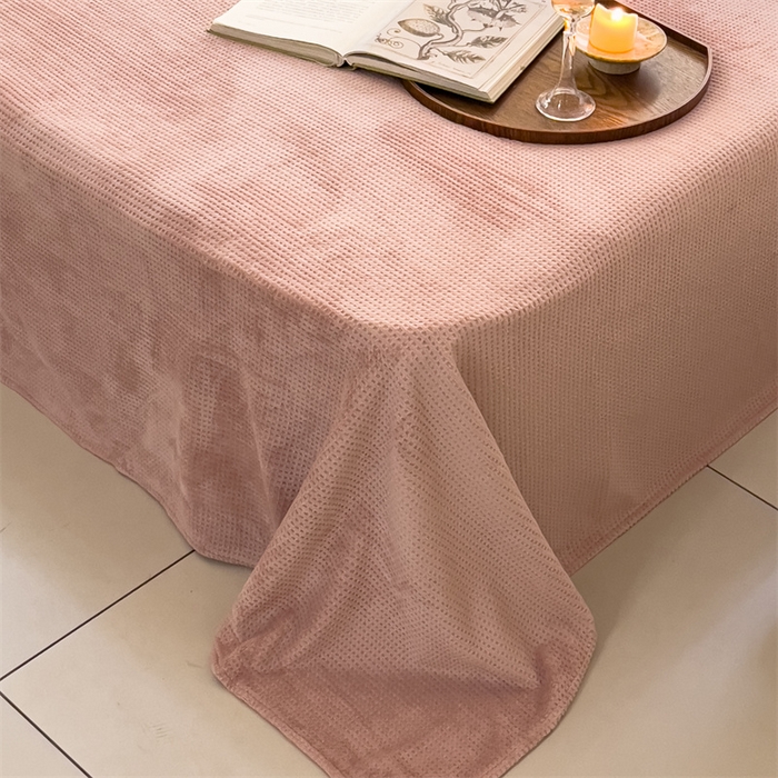 91家纺网 家纺一手货源 找家纺 （总）时光里 2023新款全消光华夫格绒-单床单