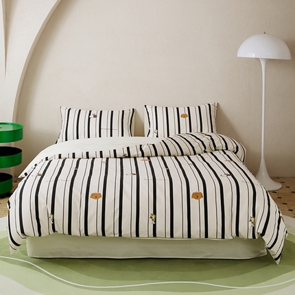 原研家居 2023新款40支全棉13070印花四件套-野兽派系列 生椰冰淇凌