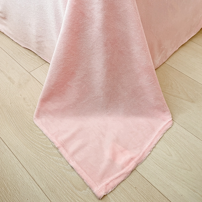 91家纺网 家纺一手货源 找家纺 川悦生活 2023新款牛奶绒毛巾绣绣花四件套 粉色星空