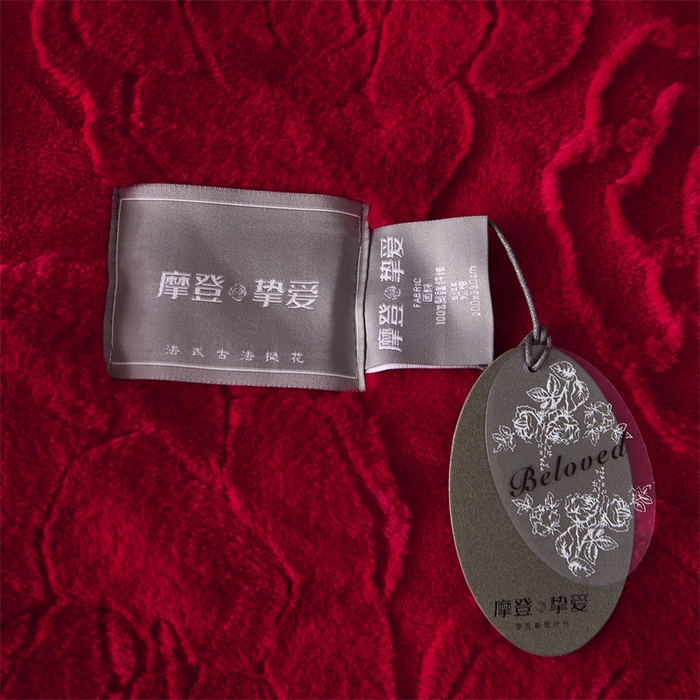 91家纺网 家纺一手货源 找家纺 凯轩毛毛毯毯子网销专供 23新款仿皮草提花毛毯毯子 恋爱红