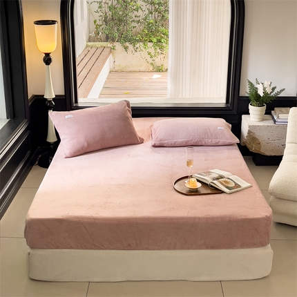 91家纺网 家纺一手货源 找家纺 （总）时光里 2023新款全消光华夫格绒-单床笠