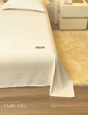 91家纺网 家纺一手货源 找家纺 艾佳 2025新款高克重加厚保暖牛奶绒床单 牛奶绒奶白