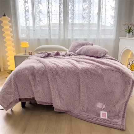 91家纺网 家纺一手货源 找家纺 （总）凯轩毛毛毯毯子网销专供 2024新款公主貂仿皮草毛毯毯子终版