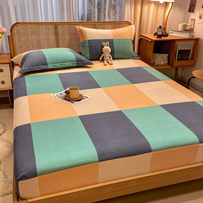 91家纺网 家纺一手货源 找家纺 丝芙妮家居（原乐视家纺） 2024新款全棉磨毛单品床笠 洛卡迪