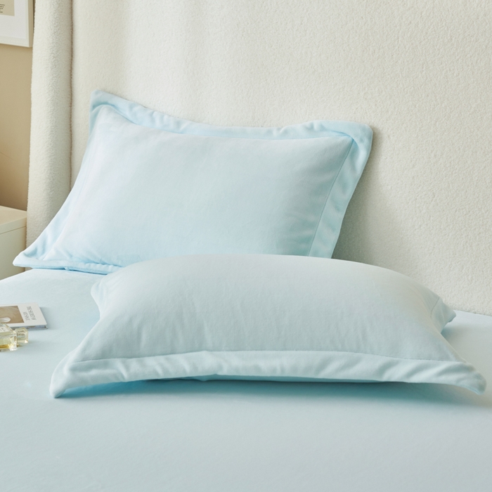 91家纺网 家纺一手货源 找家纺 艾佳 2025新款高克重加厚保暖牛奶绒床单 牛奶绒梦幻蓝