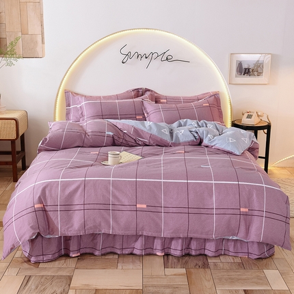 91家纺网 家纺一手货源 找家纺 （总）八十八家纺 2025新款全棉12868床裙款四件套