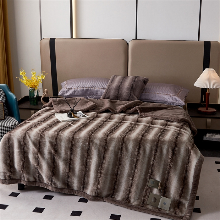 91家纺网 家纺一手货源 找家纺 （总）凯轩毛毛毯毯子网销专供 23新款新款仿雪貂绒毛毯毯子