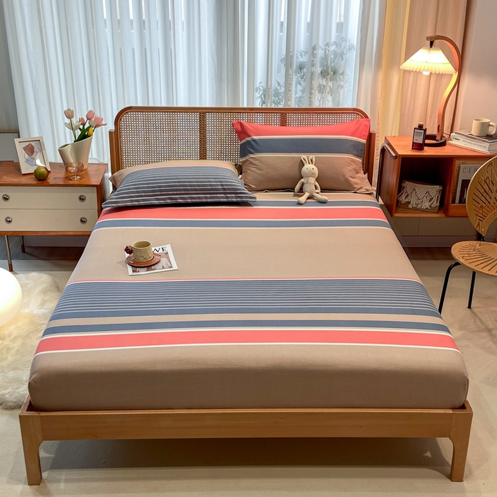 91家纺网 家纺一手货源 找家纺 丝芙妮家居（原乐视家纺） 2024新款全棉磨毛单品床笠 莎曼蒂