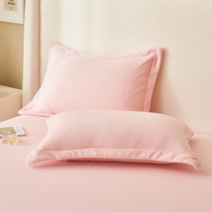 91家纺网 家纺一手货源 找家纺 艾佳 2025新款高克重加厚保暖牛奶绒床单 牛奶绒粉