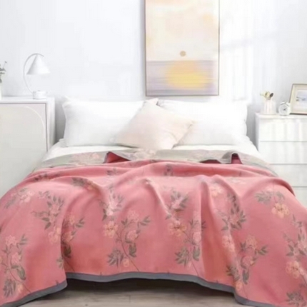 91家纺网 家纺一手货源 找家纺 （总）双梦毛巾 2023新款精梳纱四季多功能盖毯